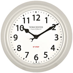 Acctim Shelton Dusk Outdoor Wall Clock, Dia.21.5cm Stone